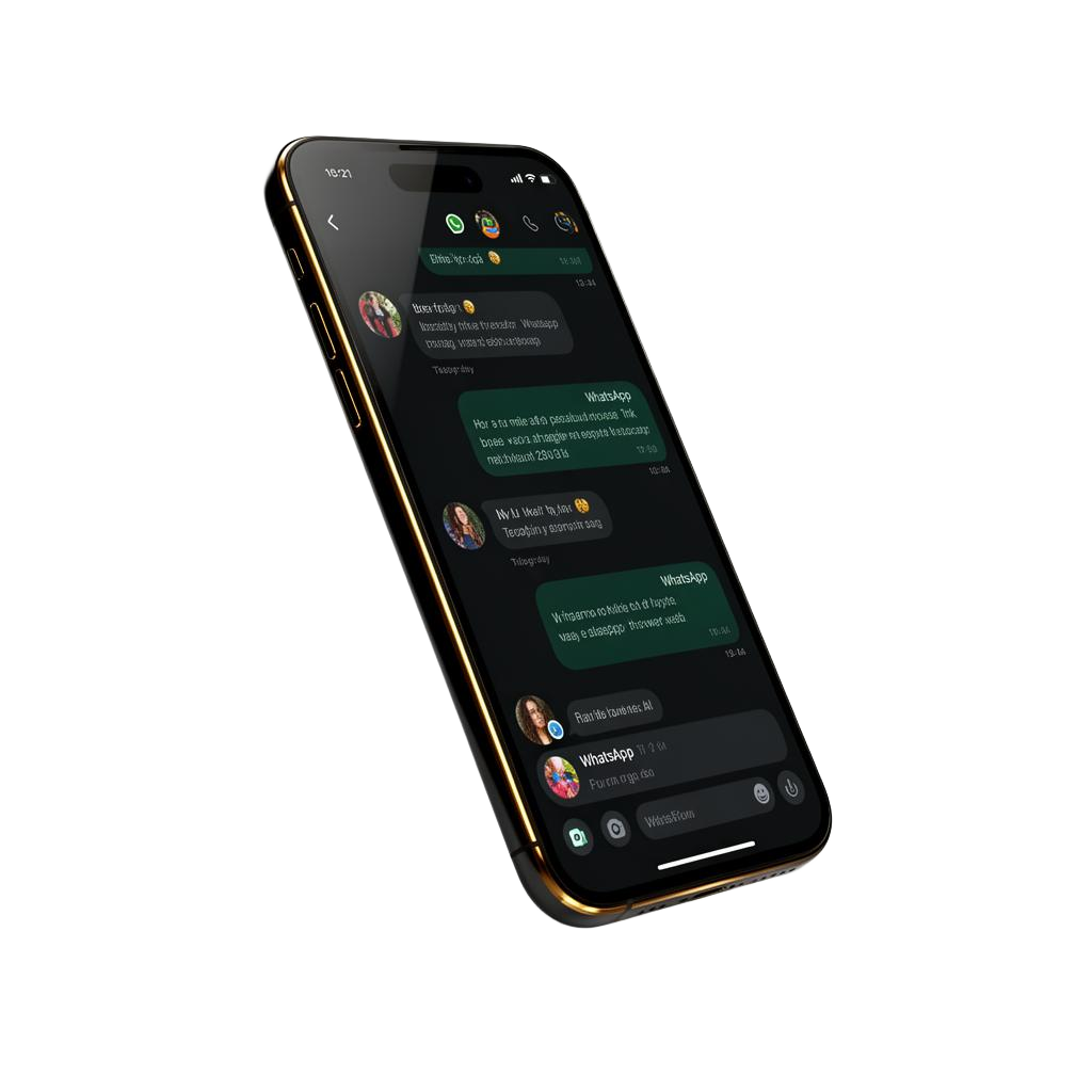 Atendimento via WhatsApp no celular